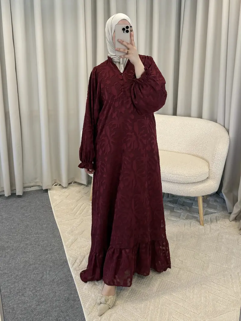MAYSA DRESS BURGUNDY