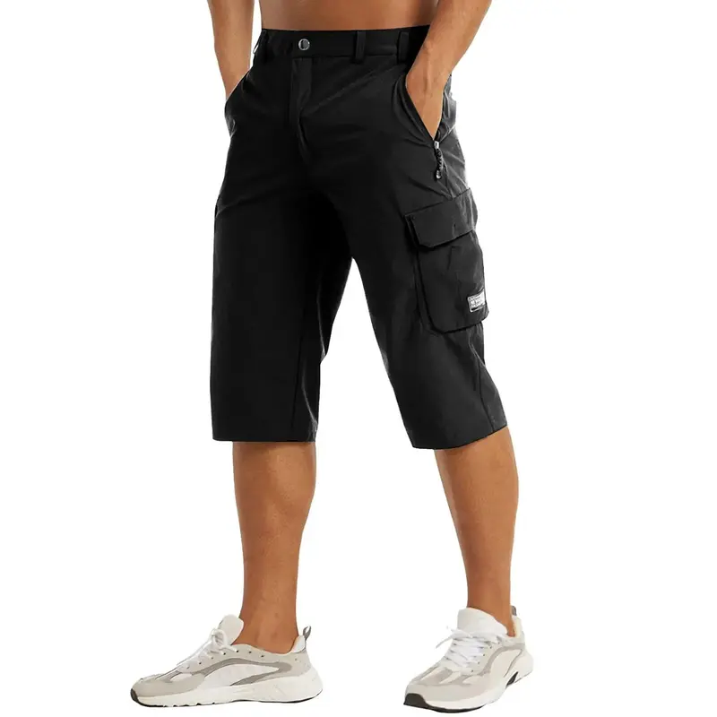 Men's Cargo Shorts — Regular Fit Quick-Dry Multi-Pocket Zip Design