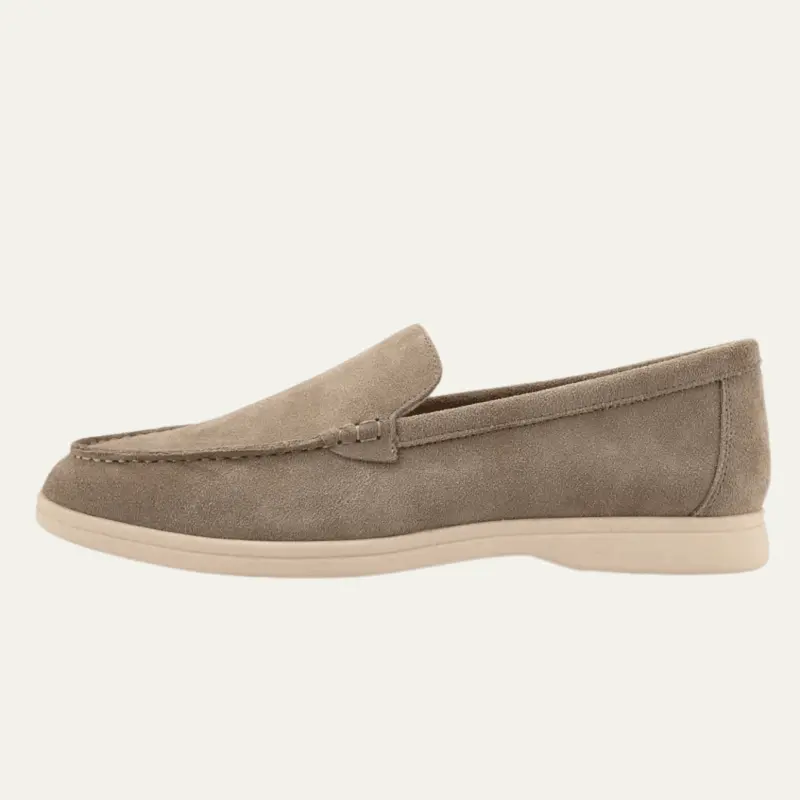 Men's Slip-On Loafers — Round Toe & Soft Sole