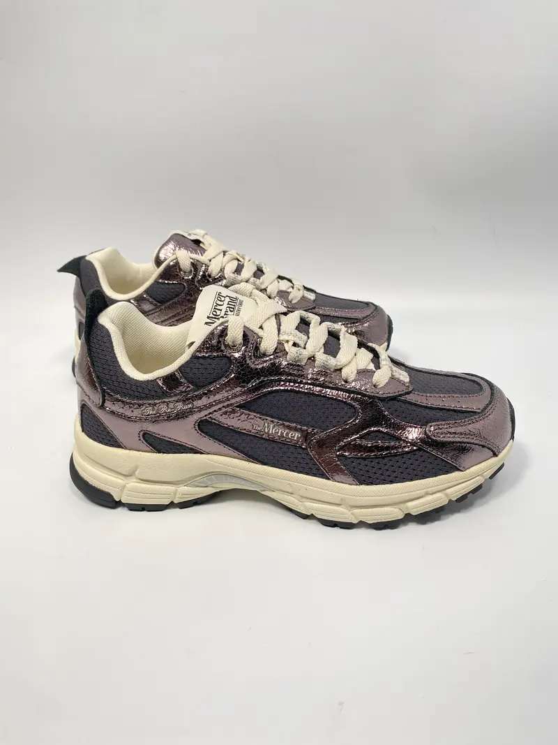Mercer sneaker The Re-Run Cracked Antracite