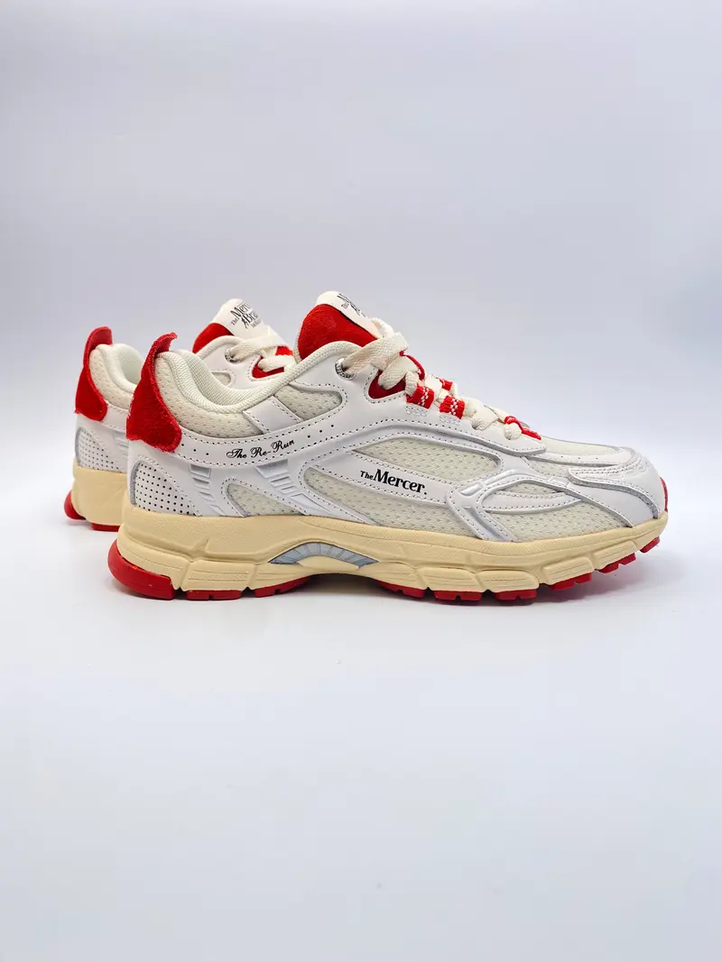 Mercer sneaker The Re-Run vintage white/red