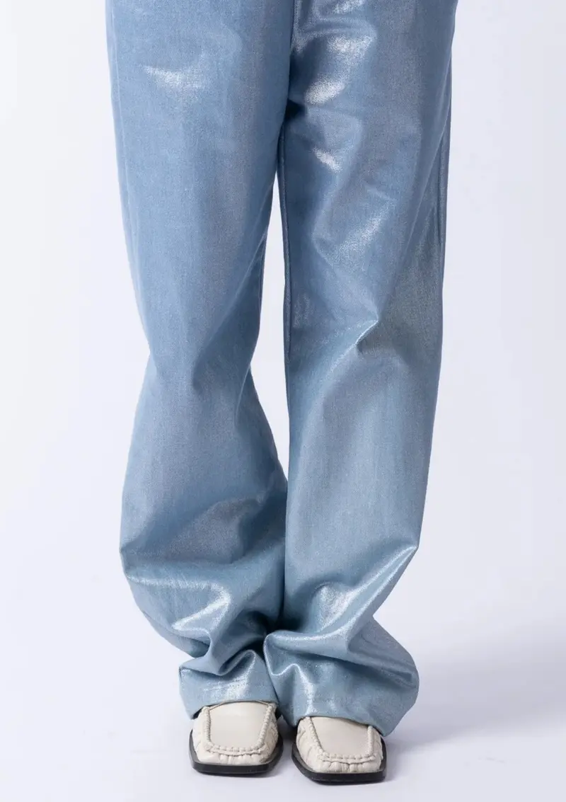METALLIC JEANS
