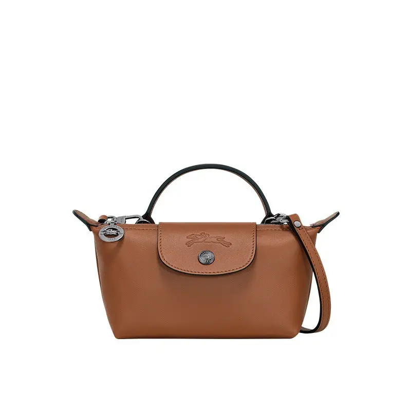 Mini Leder Henkeltasche – Braun