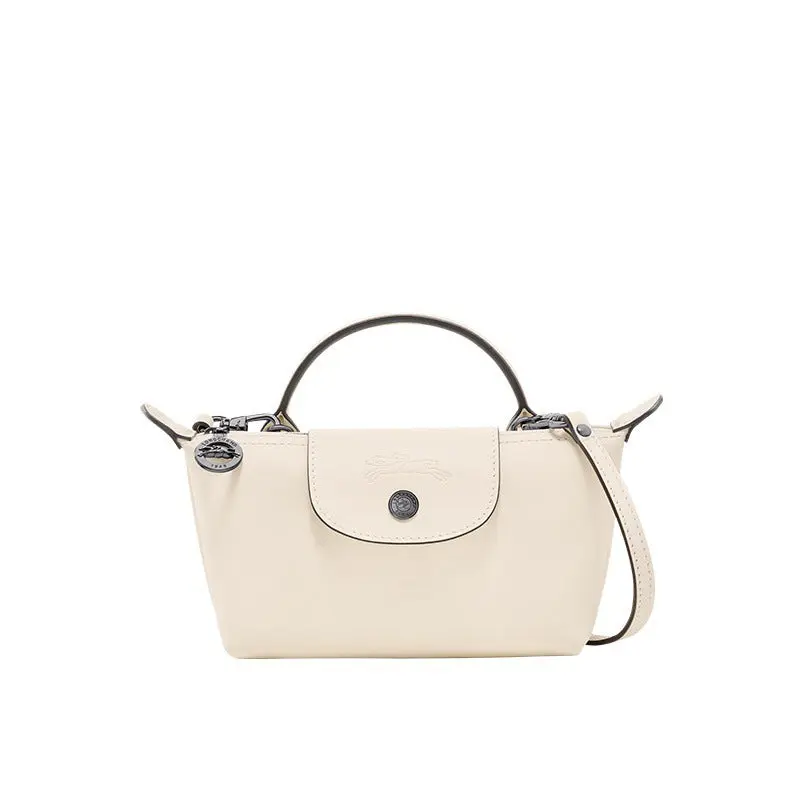 Mini Leder Henkeltasche – Weiß