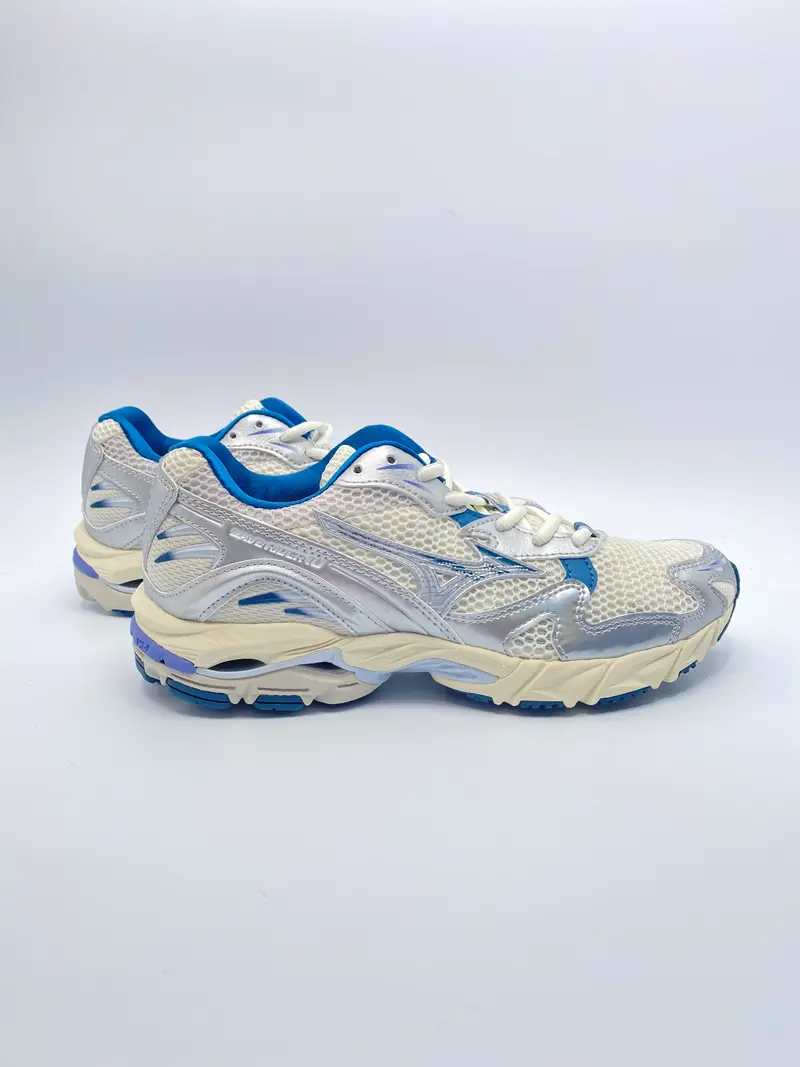 Mizuno wave rider 10 zilver blauw