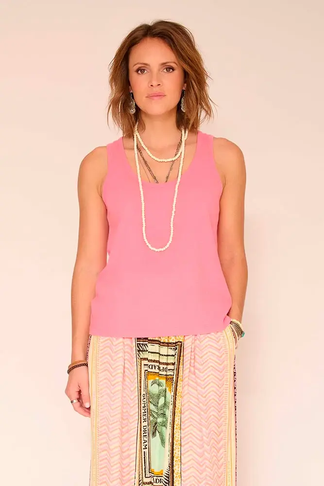 MKT studio trippy tank top geranium