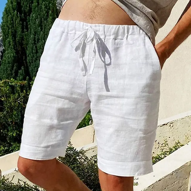 Myron | Lässige Leinen Shorts