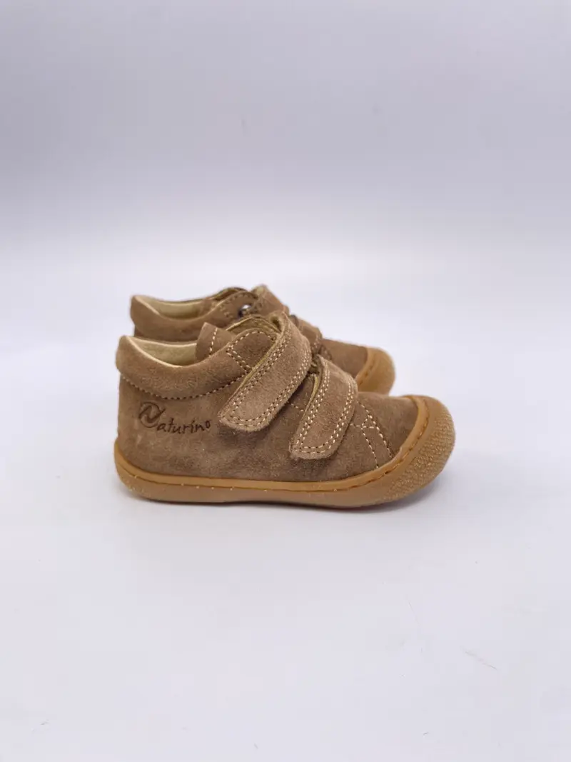 Naturino Cocoon suede tobacco klitteband