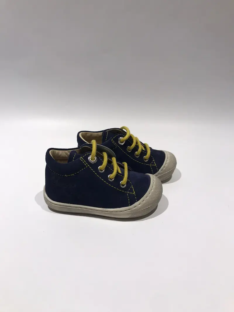 Naturino eerste lopertjes - cocoon suede navy yellow
