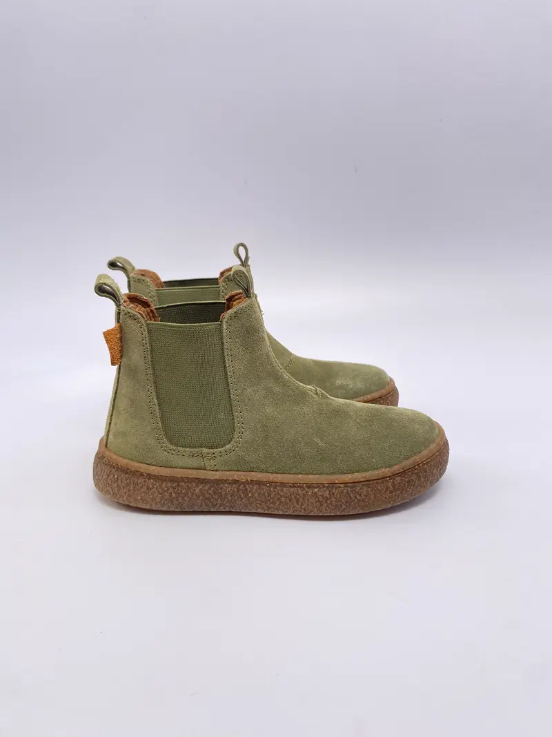 Naturino Figus Suede militare groen enkellaarsje