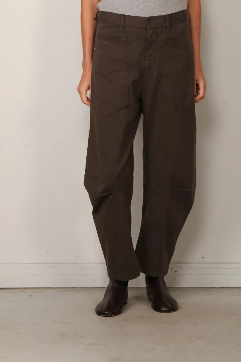 Nili Lotan - Broek - Shon - Vintage Washed Dark Walnut