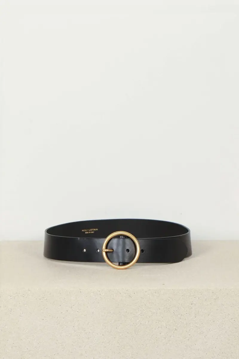 Nili Lotan - Riem - Avery - Black Antique Buckle