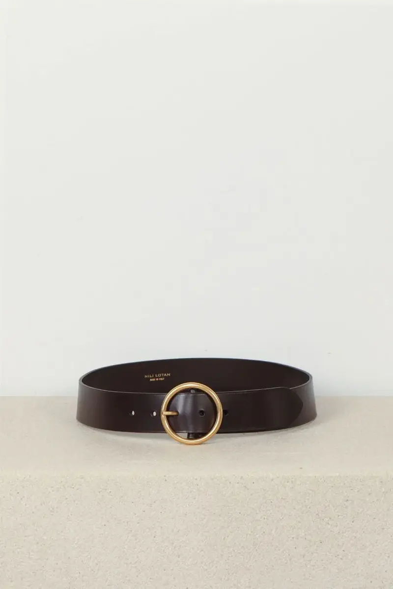 Nili Lotan - Riem - Avery - Brown Antique Buckle