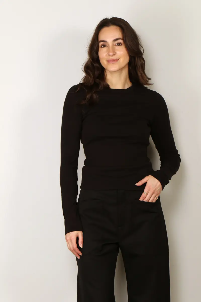 Nili Lotan - T-Shirt - Emelie Tee - Black