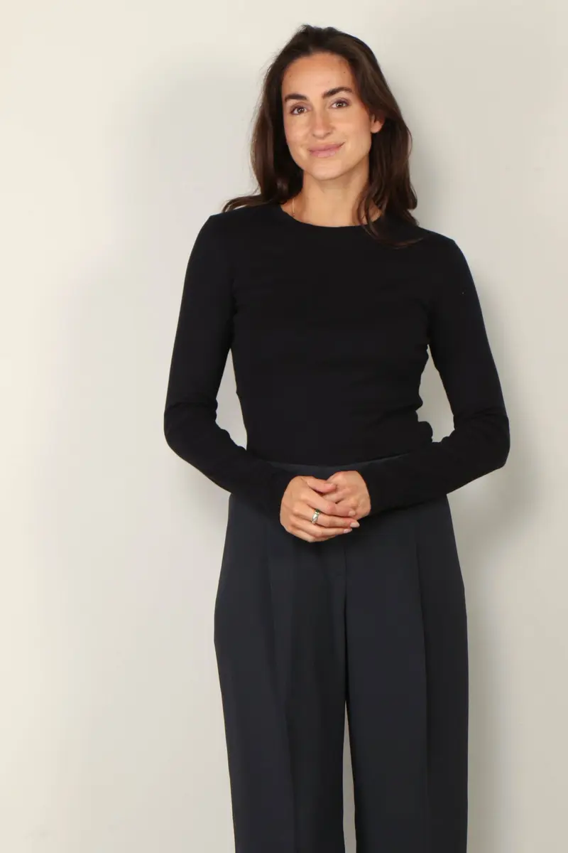 Nili Lotan - T-Shirt - Emelie Tee - Midnight