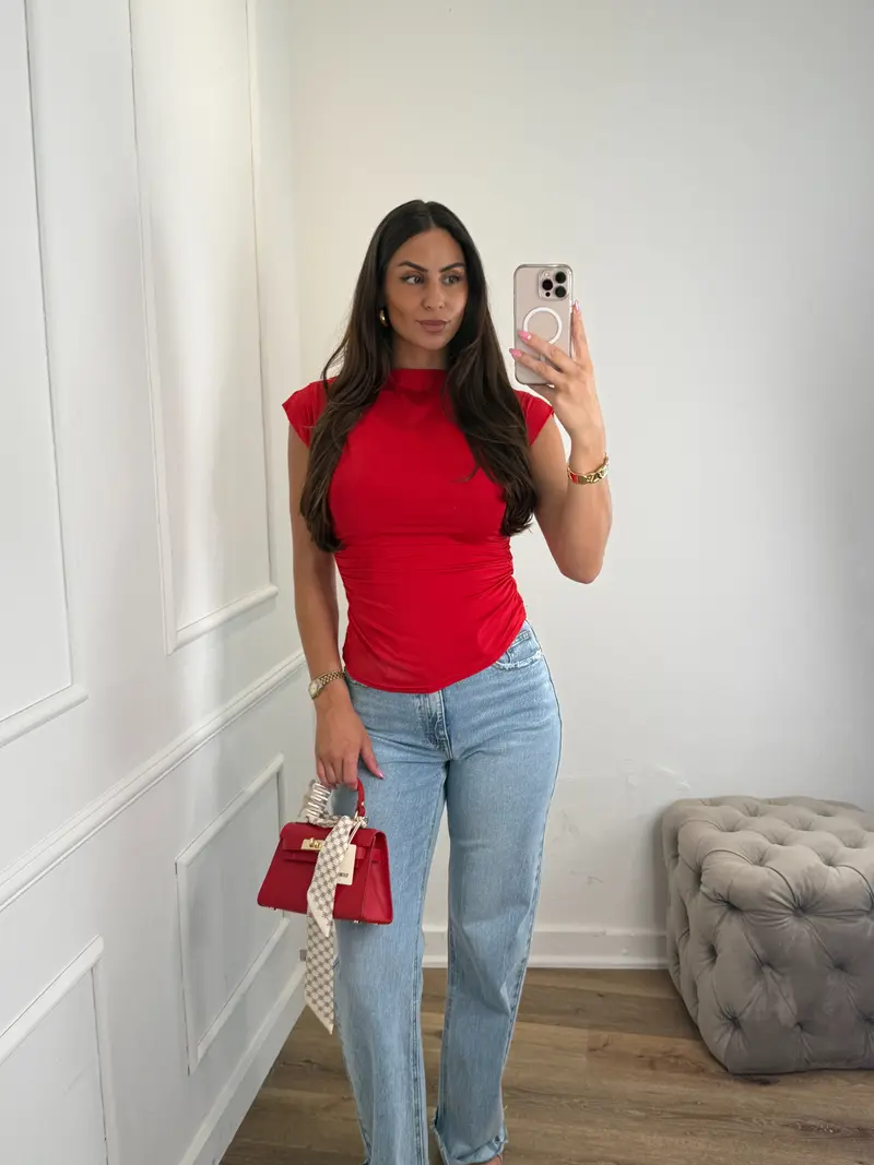 Noor Top Rood