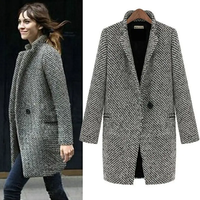 Olive | Long wool coat