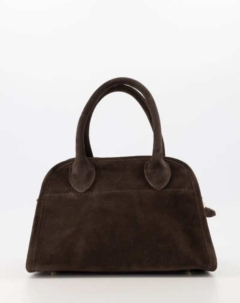Olivia leren tas - donkerbruin