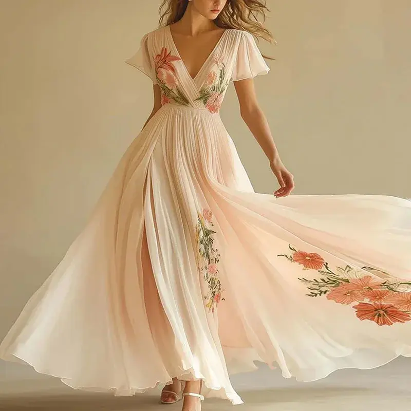 Olivia™ | Evening Dress with V-Neck