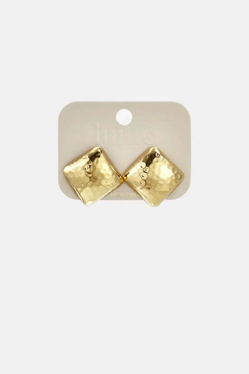 Oorbellen Melanie square gold