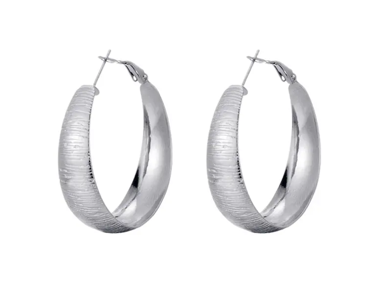 Oorbellen zebra zilver