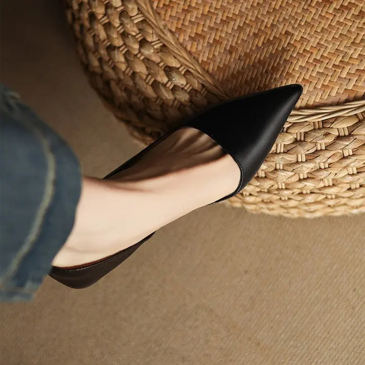 Orlisse Leder Kitten Heel Pumps