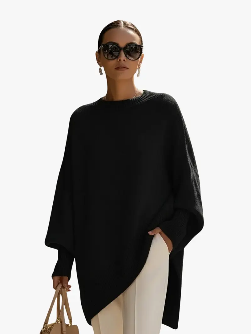 OVERSIZED RIBBED SWEATER FOR WOMEN
