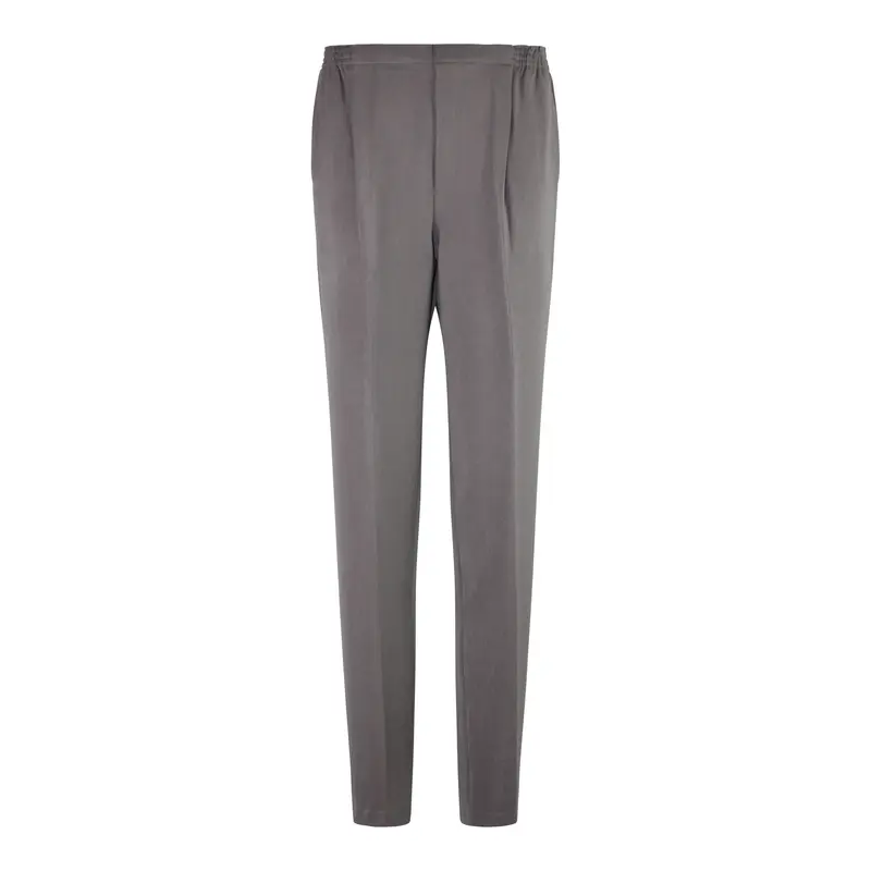 Pantalon met elastieke band Mokka
