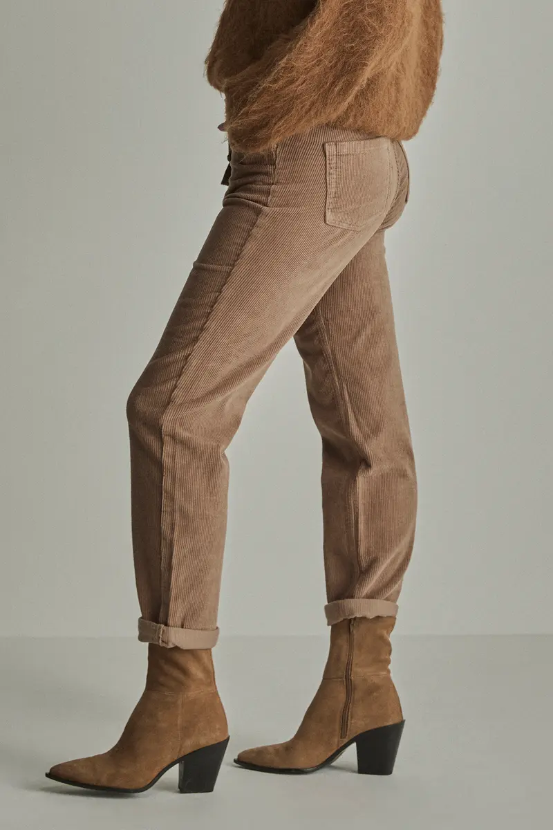 Para Mi camel rib broek model Bobby vintage corduroy lengte 30