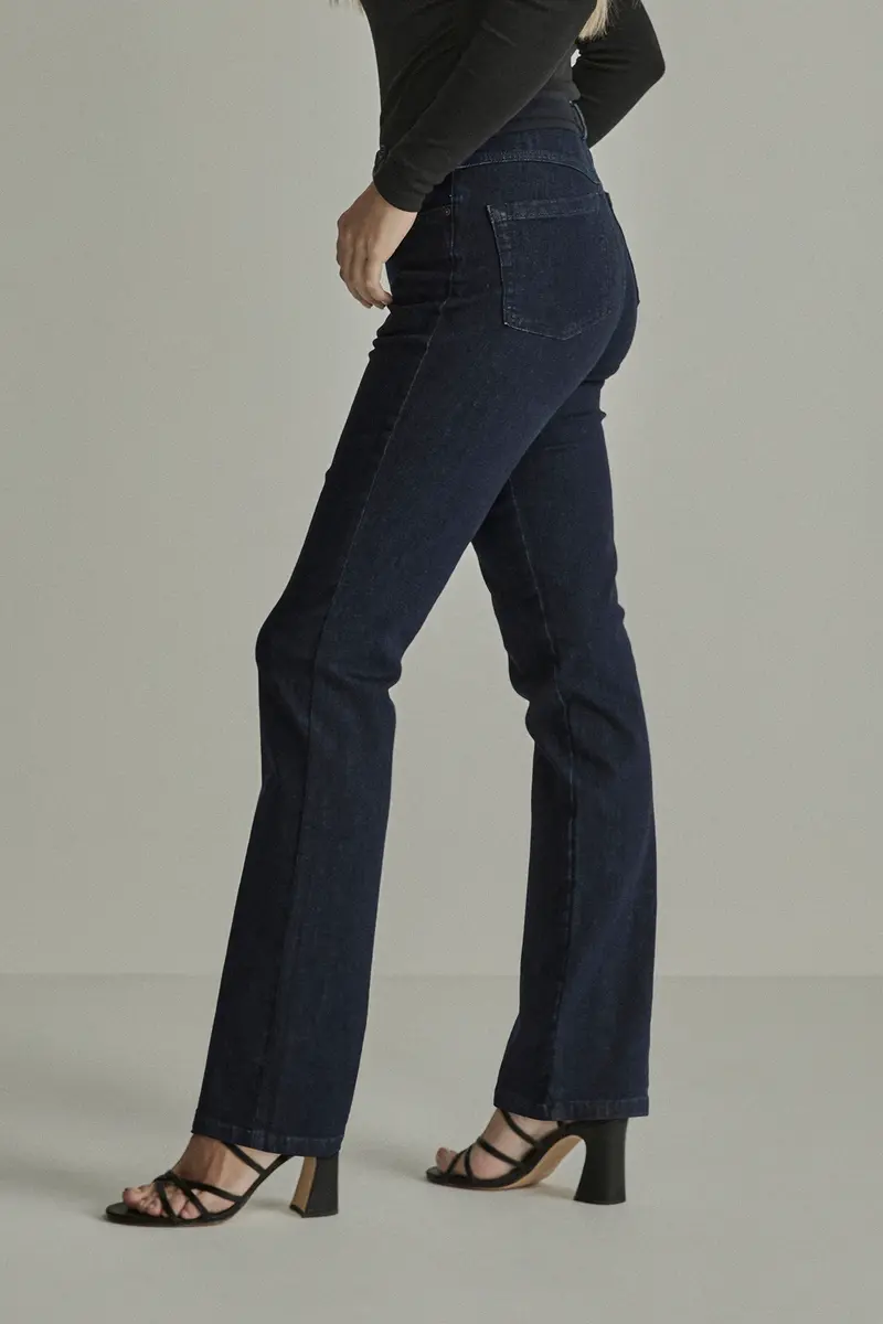 Para Mi jeans donker blauw angie elastic slim recht model pure indigo 266320 D123