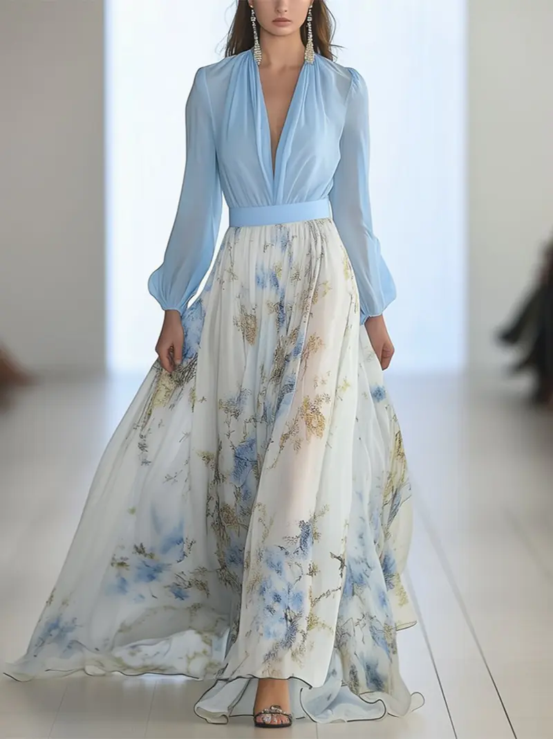 Penelope™ | Beautiful Maxi Dress with Floral Print