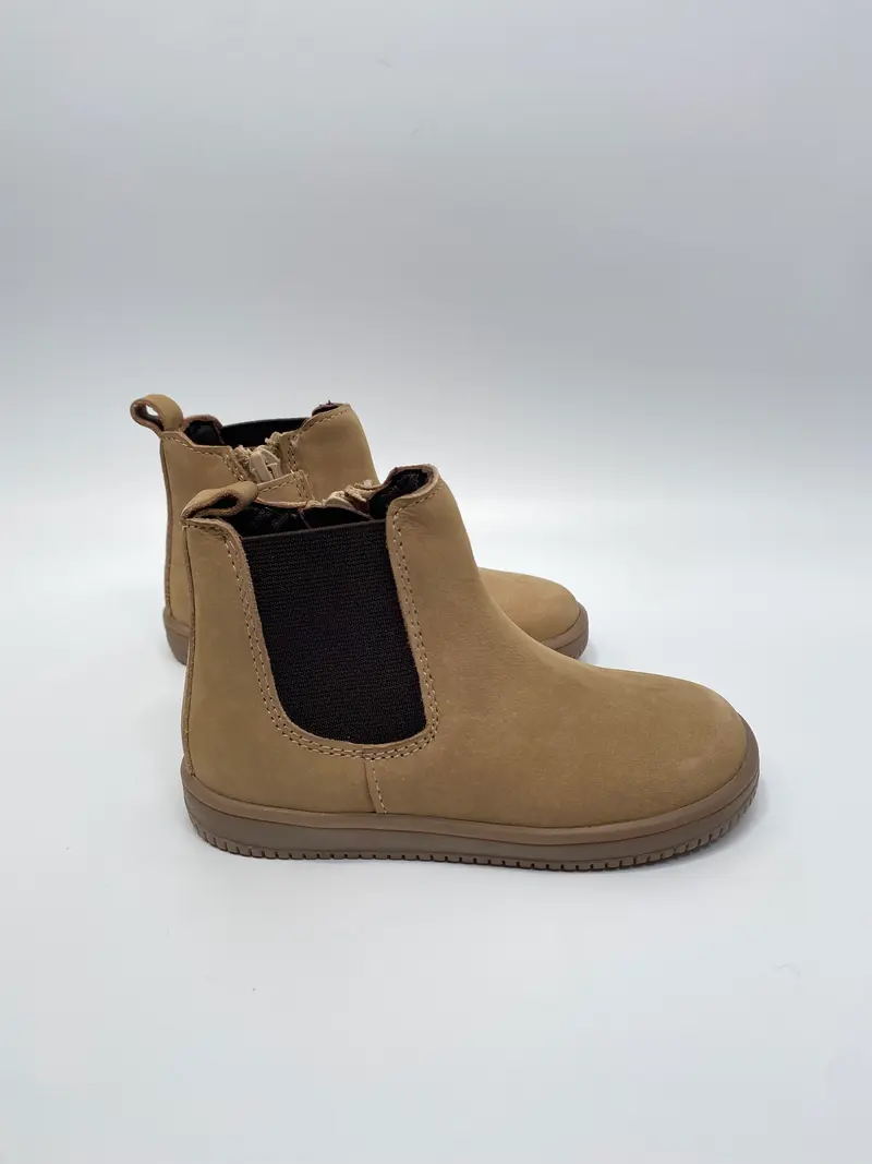Pinocchio F1164 taupe combi chelsea boots met rits
