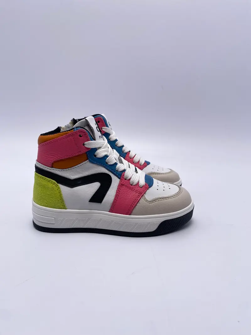 Pinocchio p1012 hoge sneaker beige - multicolor