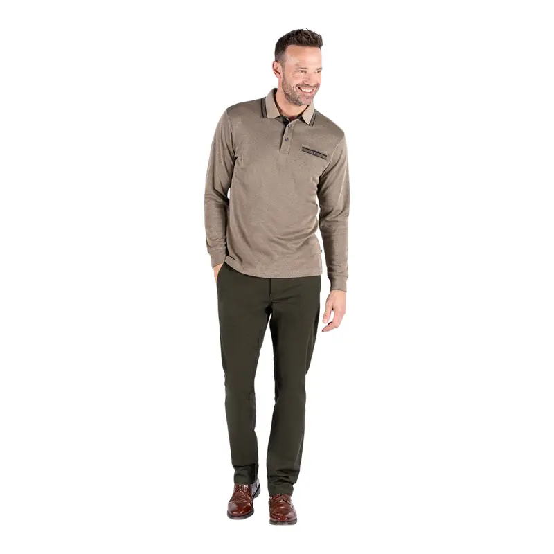 Poloshirt Taupe Uni