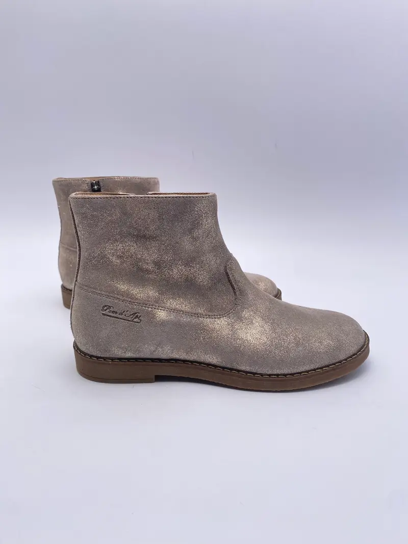 Pom D'api trip boots beige glitter
