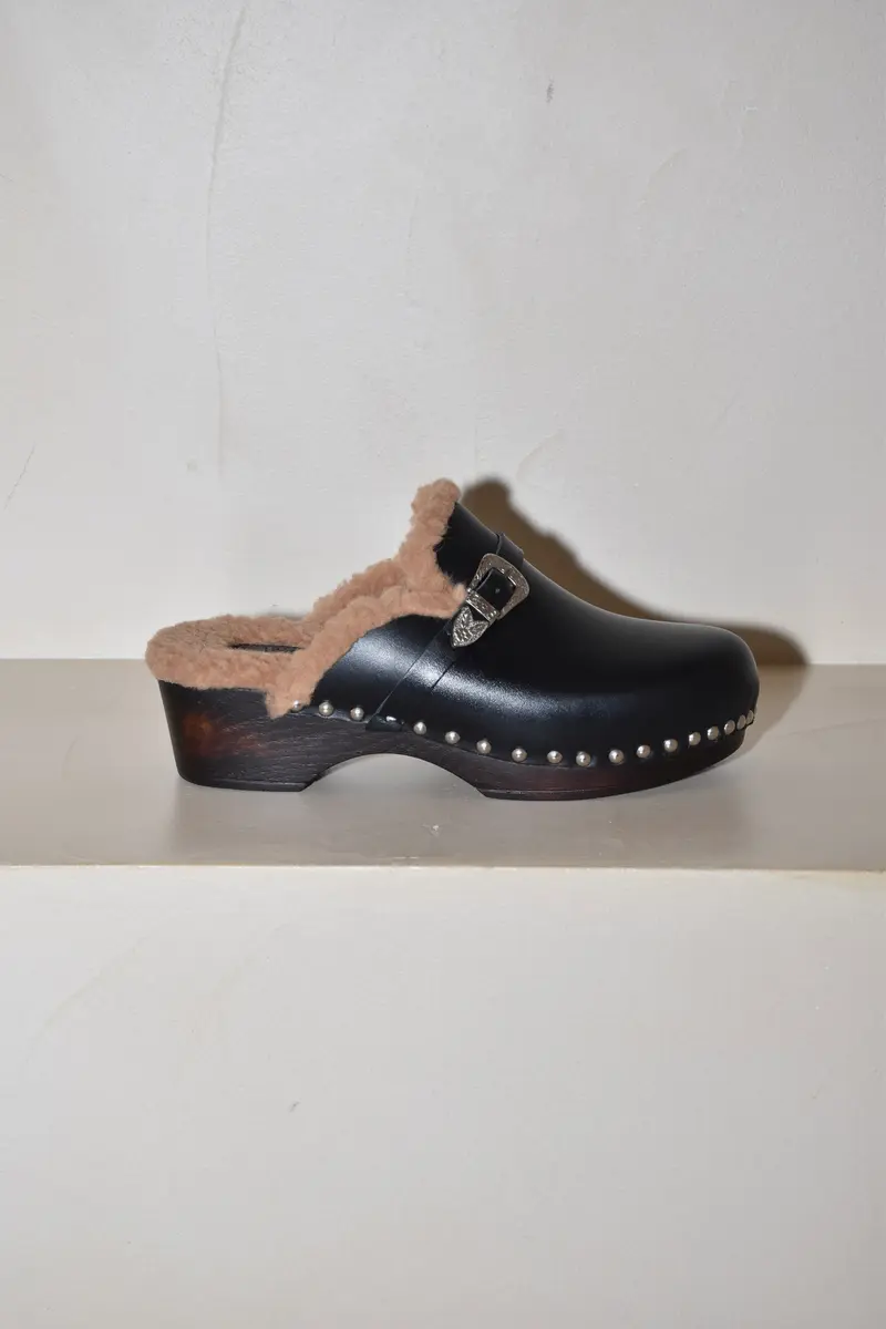 Posa - Loafers - Cortina Clog - Black