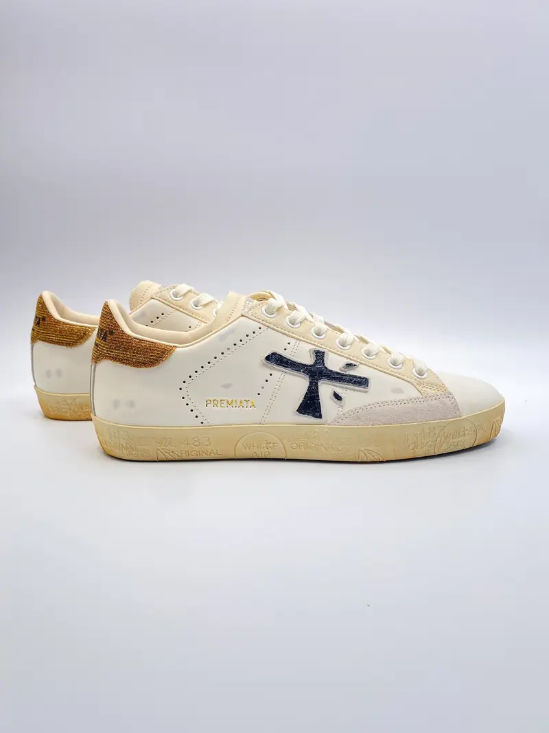 Premiata Stevend 6664 white beige glitter