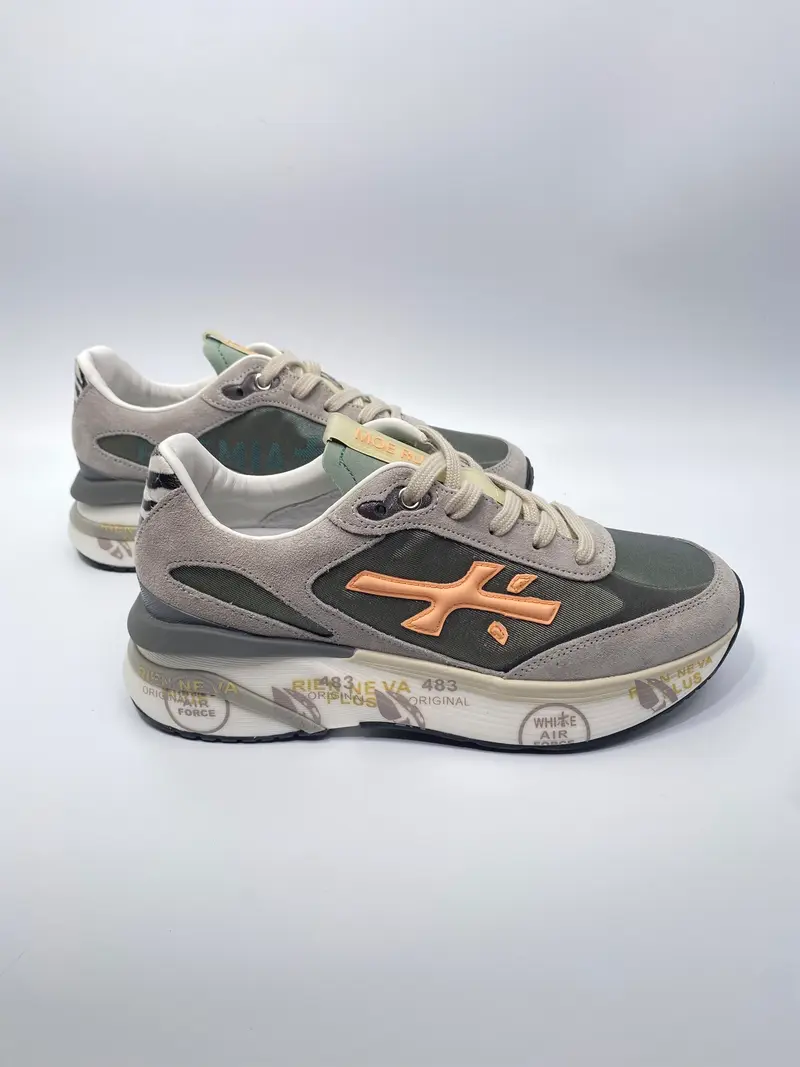 Premiata timeless trainer moerund grijs 6992