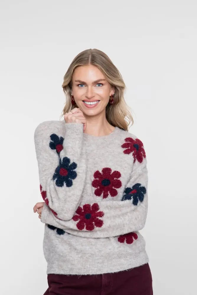 Pullover met Bloemdessin