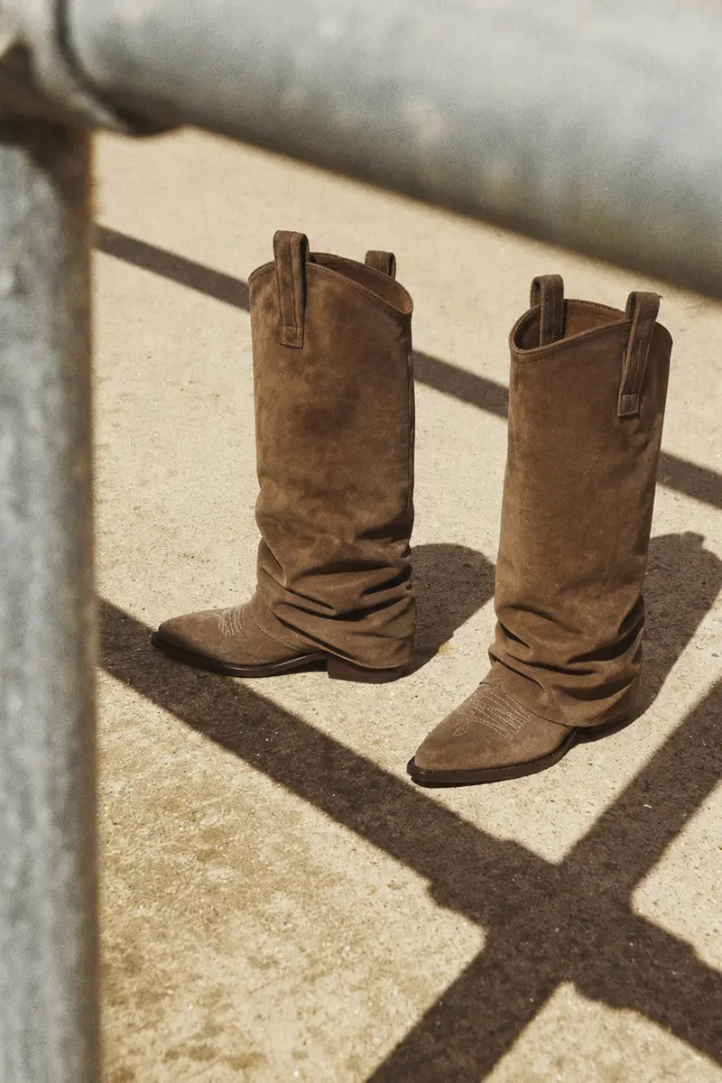 R13 - Laarzen - Mid Cowboy Boot With Sleeve - Brown