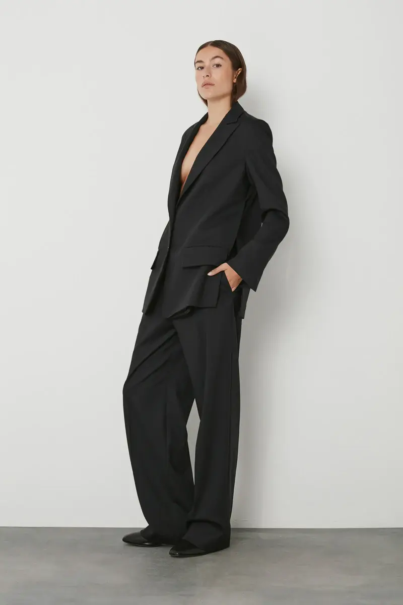 Rabens Saloner charlie Comfort tailoring broek navy