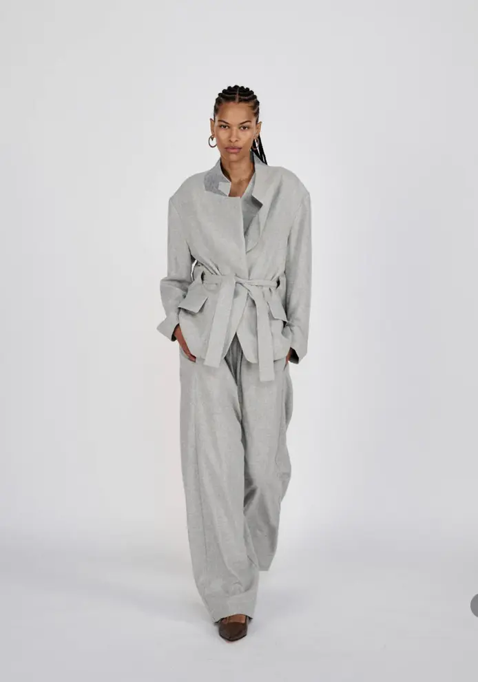 Rabens Saloner Drapy tailoring jacket ethena grey melange