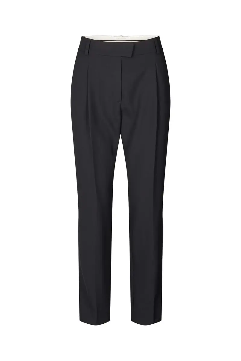 Rabens Saloner Helen light tailoring easy pant navy