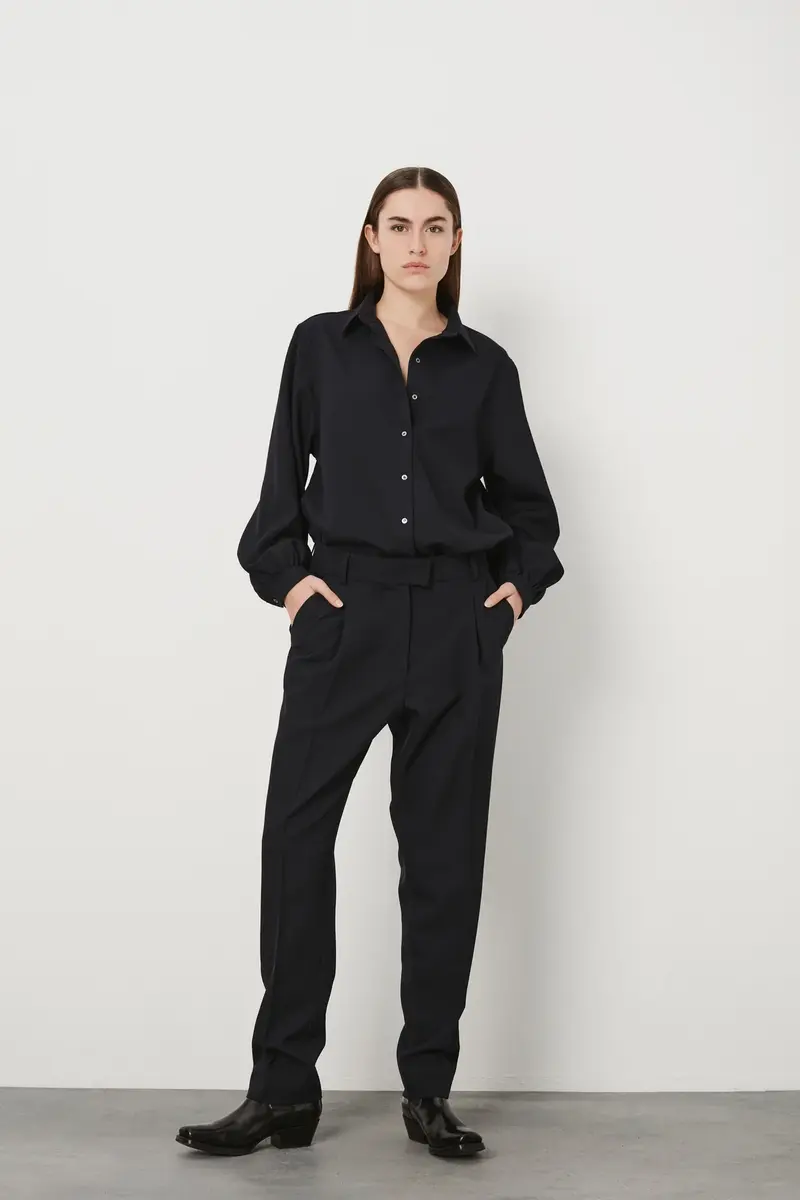 Rabens Saloner Helen light tailoring suit pant navy