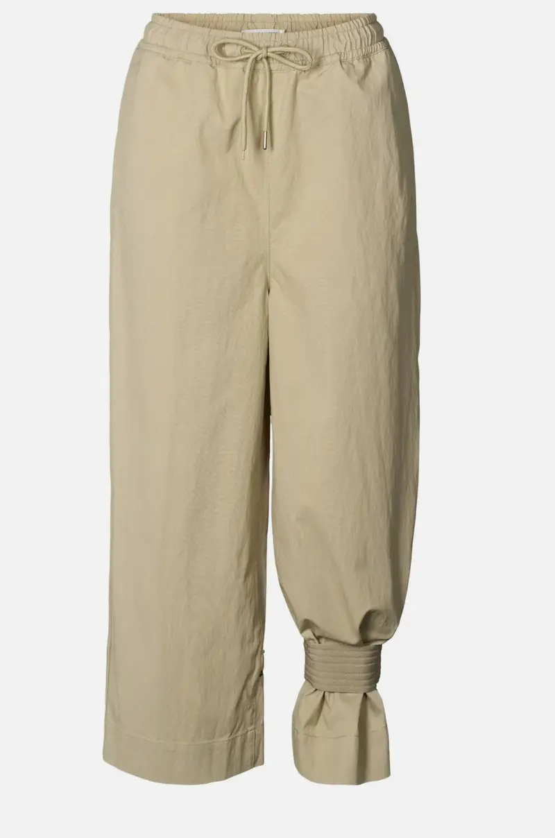 Rabens Saloner jamia utility cuff detail pants sand