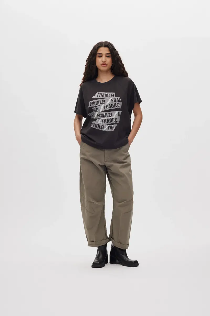 Rabens Saloner October utility shaped pants asphalt
