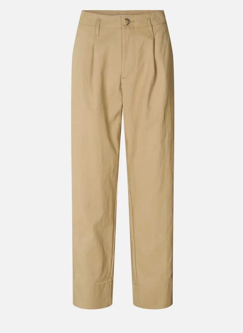 Rabens Saloner raina utility pleat pant warm sand
