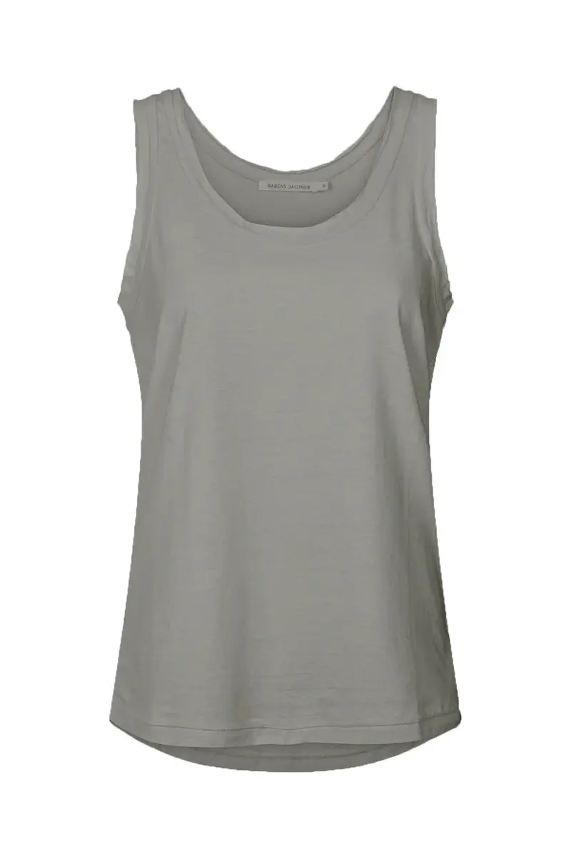 Rabens Saloner vintage cotton tank Moon green Mio