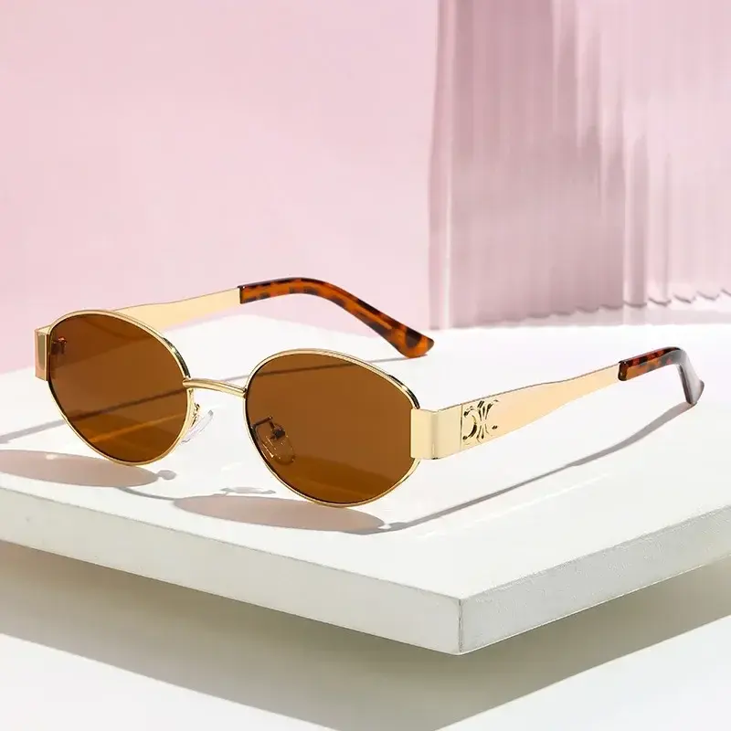Raven™ | Luxury Metal Oval Sunglasses