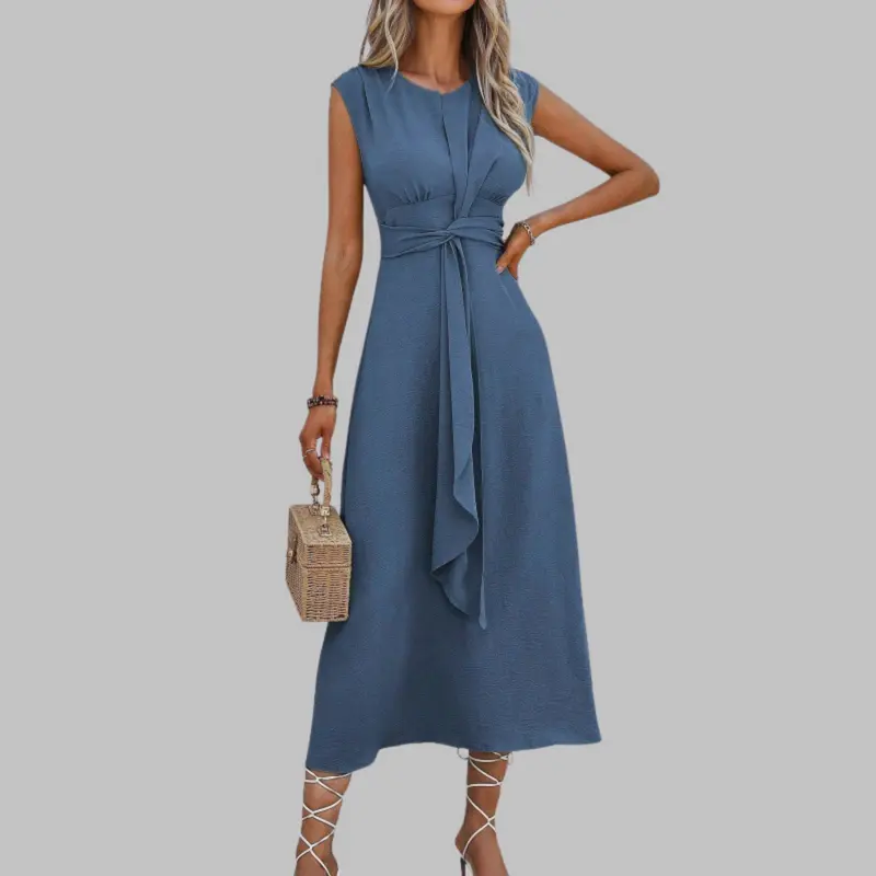 Reese™ | Sleeveless Round Neck Maxi Dress